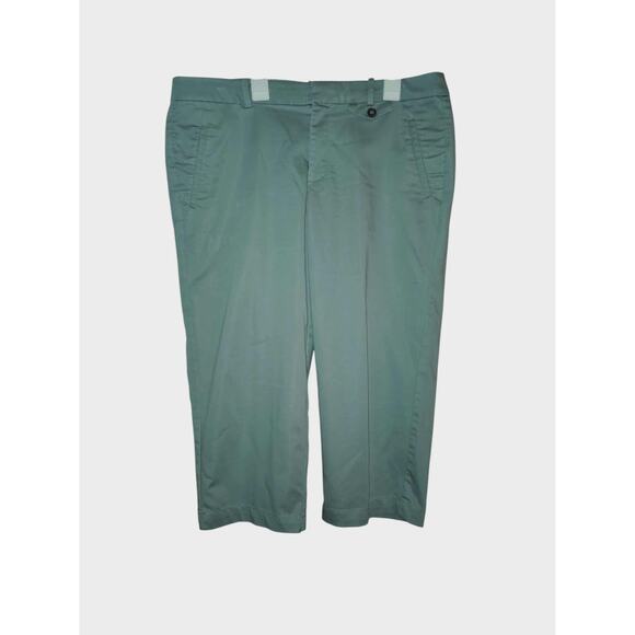 Dockers Women's Olive Green Khaki Capri Pants Size 12 - Picture 1 of 3